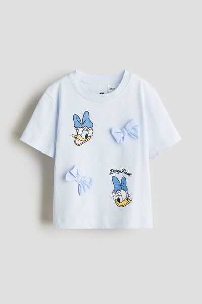 H&M Baskı Motifli ve Pamuklu Tişört