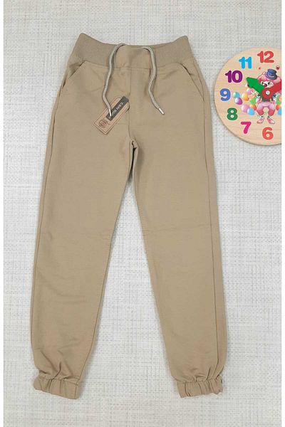 ESKİŞEHİR YUMURCAK Combed Cotton School Trousers with Elastic Legs