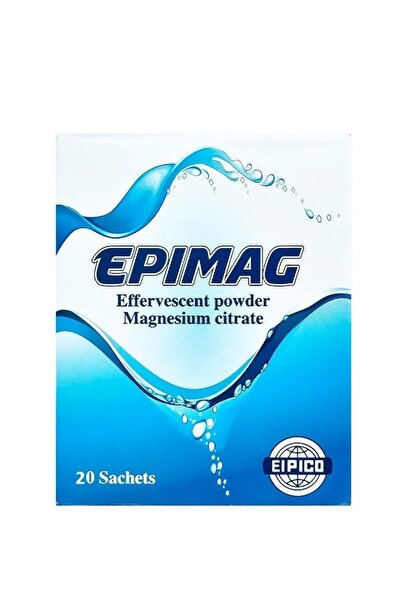 epimag مسحوق فوار سترات المغنيسيوم، 20 كيسًا
