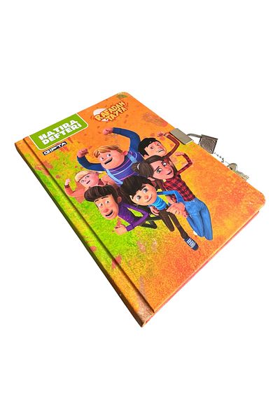 Polin Rafadan Tayfa Locked Memory Book, 14X20 Cm, 96 Sheets