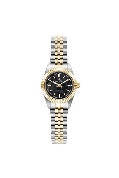 JACQUES DU MANOIR Inspiration 22mm Black MOP Women's Watch JWL05105
