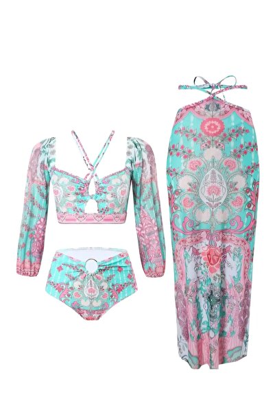 G&H UNDERWEAR Fairtyle Uzun kollu mayo pareo seti