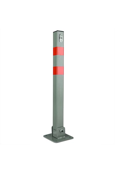 Deuba Parking barrier with keys, Grey/Red