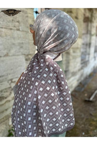 ALDAİR Shawl Chiffon Pattern Double Color