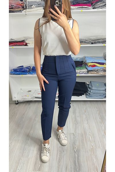 KAROL Navy blue trousers
