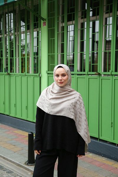 Hint İpek Jacquard Shawl Jakav21-03
