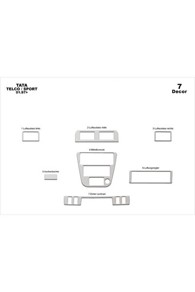 Marscockpitdesign تاتا تيلكو سبورت كونسول-توربيدو 1997 7 قطع
