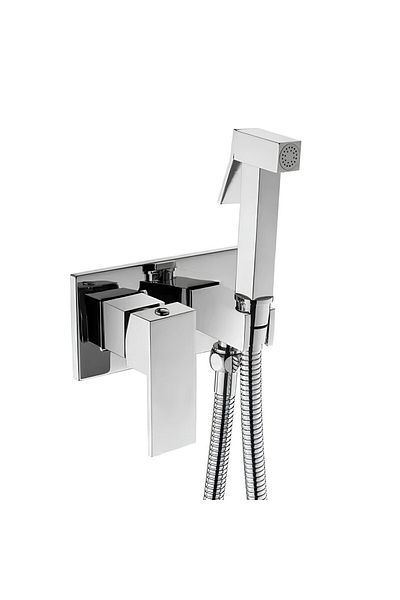 Rain Drop De la Robinetul Meu Hygienic shower set, hot/cold water for bidet and toilet, recessed