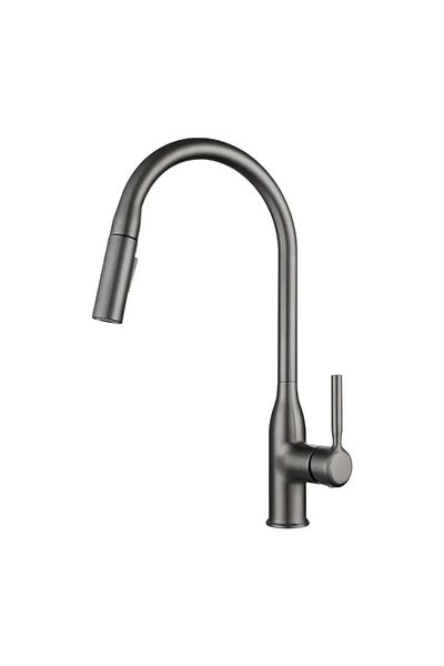 Rain Drop De la Robinetul Meu Kitchen Faucet with Pull-out Shower, Gray