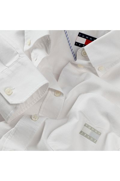 Tommy Hilfiger Tjw Ovs Badge Oxford Ext Women's White Shirt