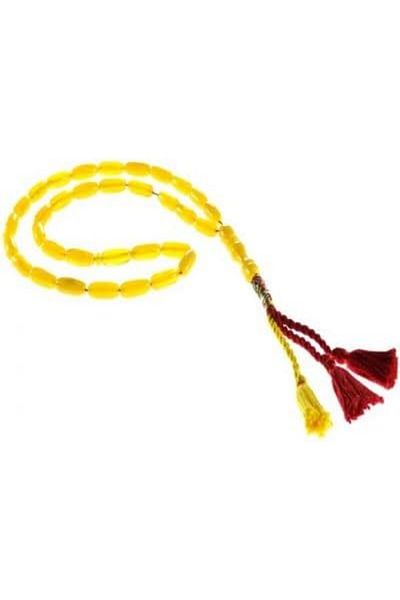 Eagal Amber Dust Tasbeeh in Transparent Yellow Color