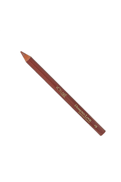 Vollare Μολύβι χειλιών, Diamond Look Vollar Cosmetics, 3 Ανοιχτό καφέ, 1g