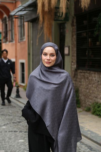 Hint İpek Jacquard Shawl Jakav23-02