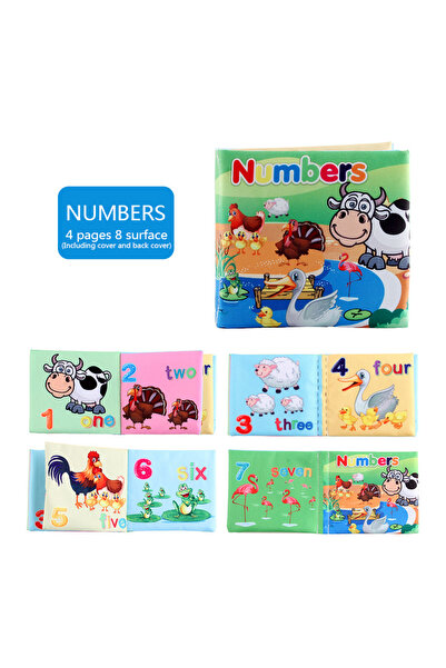 Choice4 numbers Baby Cloth Books Enlightenment Early Educational Toys Kids Fr...