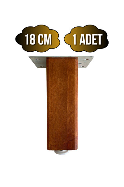 GOLDENWOODEN Podesiva drvena noga za nameštaj, stol i ormarić (ORAH) (PLAŽA/B...