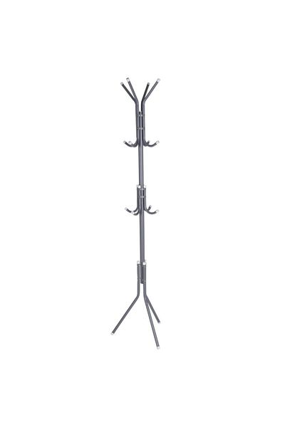 Koopman Vertical metal coat rack with 12 hooks, 175 cm, modern and stable design