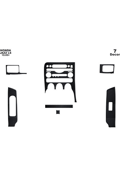 Marscockpitdesign هوندا جاز كونسول-توربيدو 2005 7 قطع