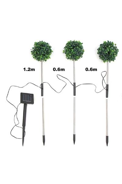 divendi-ro Solar lamp, with leaf stick, size 33x29cm, green