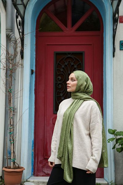 Hint İpek Jacquard Shawl Jakav20-05