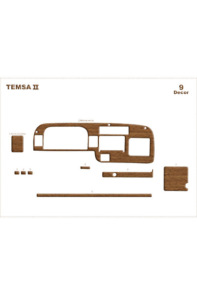 Marscockpitdesign ميتسوبيشي تيمسا بريستيج ميديبوس كونسول-توربيدو 1999 9 قطع