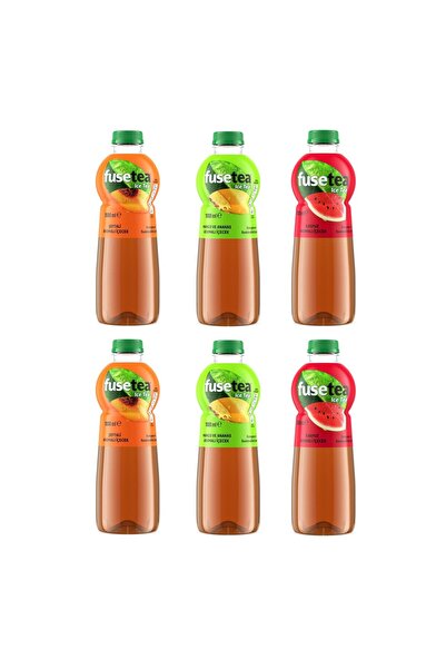 Fuse Tea Soğuk Çay 1 lt 6 lı Karma Paket (Şeftali-Mango Ananas-Karpuz)