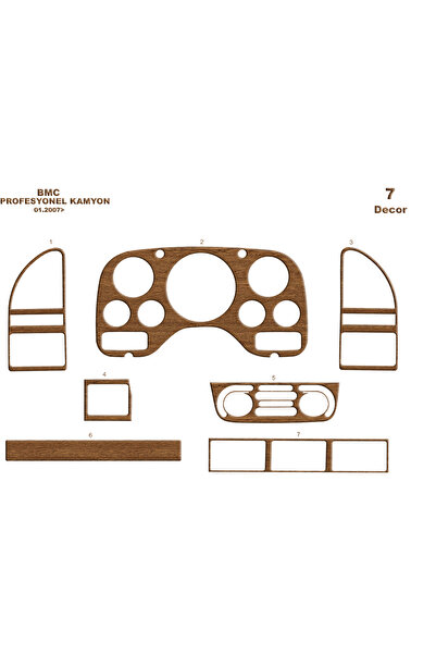 Marscockpitdesign BMC كونسول-تجهيز الطوربيد المهني 2007 7 قطع