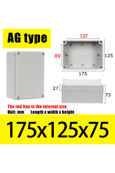 Choice15 AG175X125X75 AG نوع AG علبة تخزين مقاومة للماء للأجهزة الإلكترونية، ...
