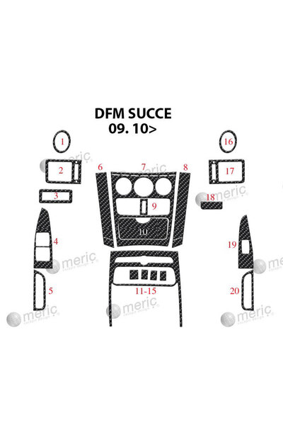 Marscockpitdesign DFM Succe Console-Torpedo Coating 2010 20 قطعة