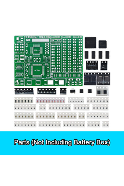 Choice6 لوحة تدريب على اللحام، لوحة دوائر SMD، مصباح LED، مكونات إلكترونية SM...