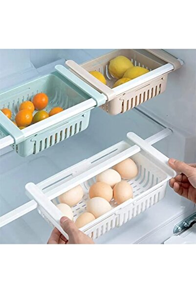 Generic Two-piece adjustable refrigerator storage box