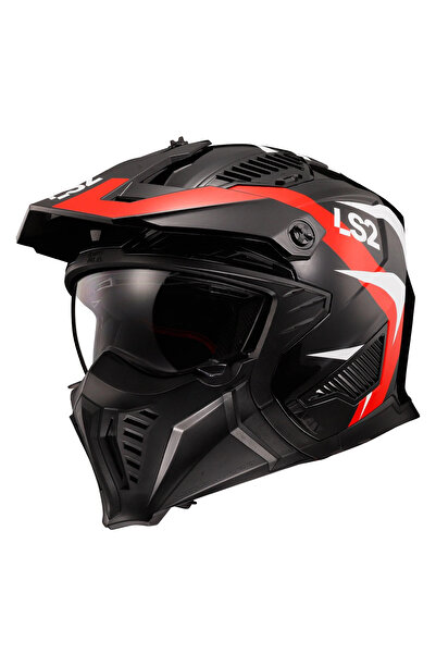 LS2 DRIFTER TRIALITY KIRMIZI KASK