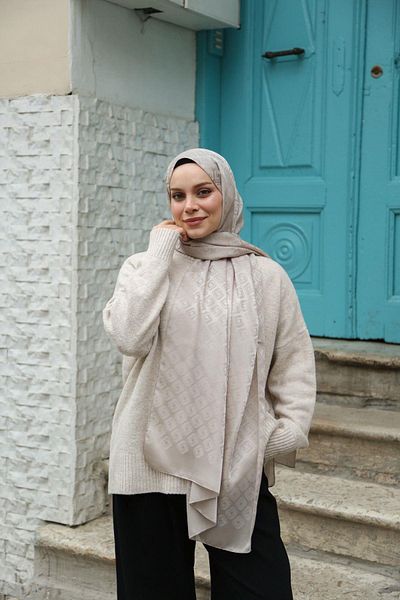 Hint İpek Jacquard Shawl Jakav20-07