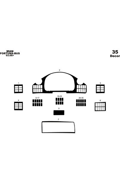 Marscockpitdesign مان فورتونا كونسول-توربيدو 2003 35 قطعة