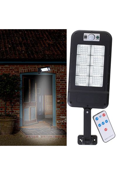 divendi-ro Street Lamp with Solar Panel Motion Sensor and Remote Control size 30 x 14 x 3 cm