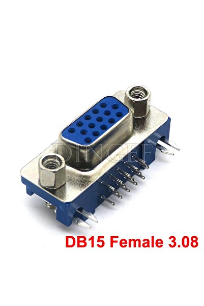 Choice1 موصل DB15 3.08 عدد 5 قطع، موصل DB9 DB15 RS232 هاربون ذكر/أنثى مع برغي...