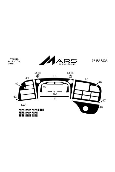 Marscockpitdesign ميتسوبيشي تيمسا ماراتون 2015- كونسول- توربيدو 57 قطعة