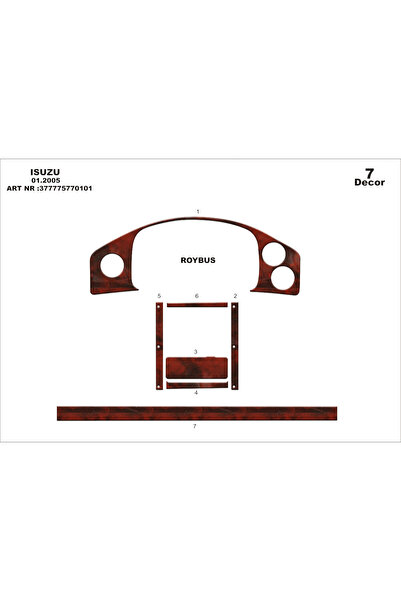Marscockpitdesign ايسوزو رويبوس C كونسول-توربيدو 2007 7 قطع