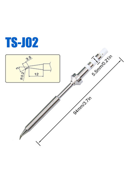 Choice6 TS-J02 Pine64 Pinecil TS100 TS101 Soldering Iron Tip Replacement Vari...