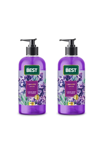 ECOBEST Lavender Scented Liquid Soap 500ml (Pack of 2)