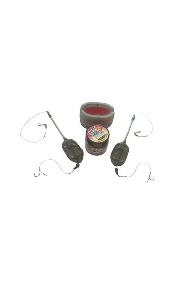 OEM Set 2 Monturi Feeder Carlig Nr. 6 Legat Cu Spin 40g