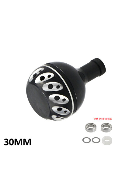 Choice14 مقبض صيد معدني من سبيكة معدنية مقاس 30/35/38 مم، فضي وأسود، من إي كي...