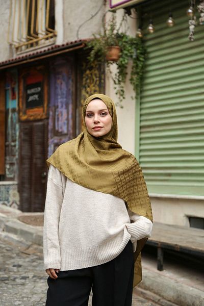Hint İpek Jacquard Shawl Jakav20-09