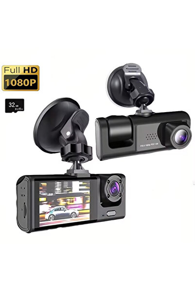 choice2 كاميرا داش كام Y30B-32GB مع رؤية ليلية بالأشعة تحت الحمراء وتسجيل متو...