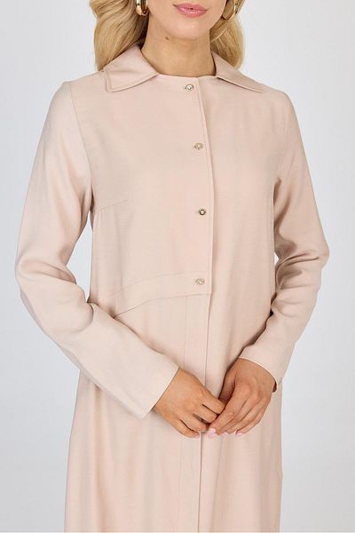 Zühre Shirt Collar Button Back Detail Beige Wear Out Gc-0273