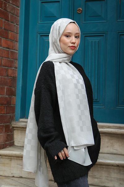 Hint İpek Jacquard Shawl Jakav16-02