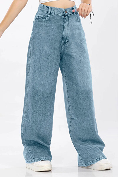 Pantulux KIz Çocuk %100 Pamuk Baggy Wide Pantolon