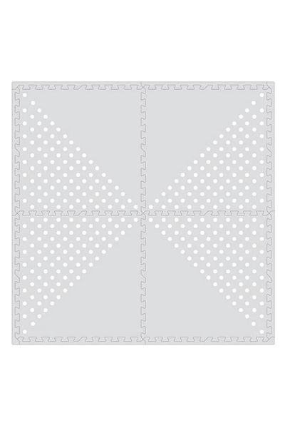 divendi-ro Modular puzzle rug, size 61.5x61.5x61.5x0.9cm, 4pcs, gray