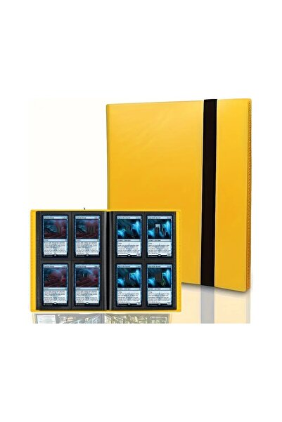 Choice1 Yellow 160-Pket Extra-Large Trading Card Binder - Durable PP Material...