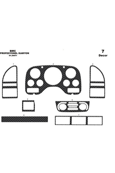 Marscockpitdesign BMC كونسول-تجهيز الطوربيد المهني 2007 7 قطع