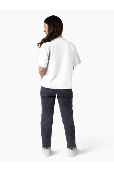 aynewmoda T-Shirt with Bee Print, Short Sleeves, Round Neck